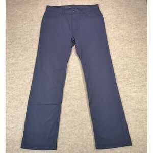 Prana Brion II Slim Fit Mens 36x34 Blue Hiking Stretch 5-Pocket Outdoors Fishing